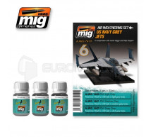 Mig products - Coffret weathering US Navy grey jets