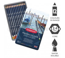 Derwent - Coffret 12 crayons aquarellables