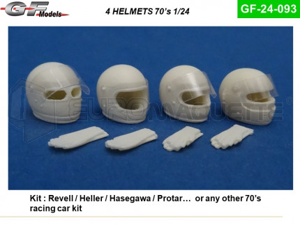 Gf models - 4 casques 1970/80