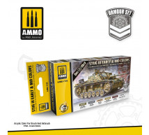 Mig products - Coffret Stug III early & Mid Prod colors (x6)