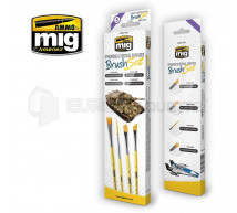 Mig products - Set pinceaux Streaking & vertical surfaces (x4)