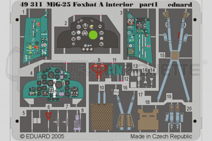 Eduard - Mig-25 interieur (revell)