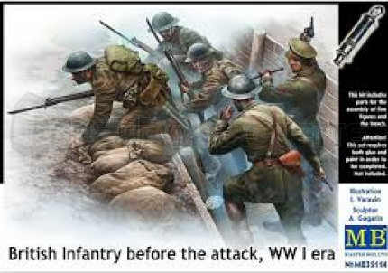 Master box - British infantry before attack WWI