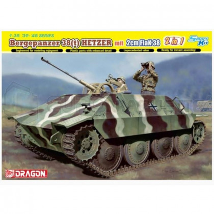 Dragon - Bergepanzer Hetzer & 2cm FlaK 38