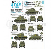 Star decals - French M4A3 & M4A1