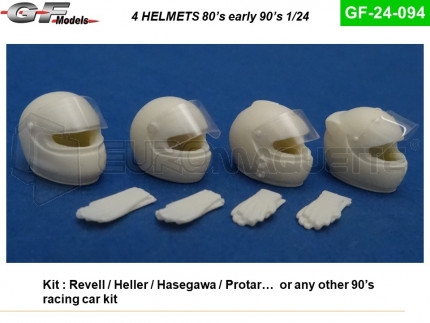 Gf models - 4 casques 1990/2000