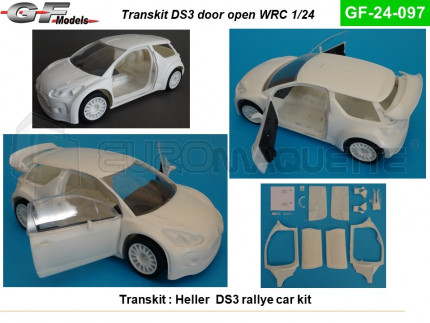 Gf models - Portières ouvertes DS3 (Heller)