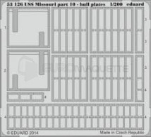 Eduard - USS Missouri Hull plates Part 10 (Trumpeter)