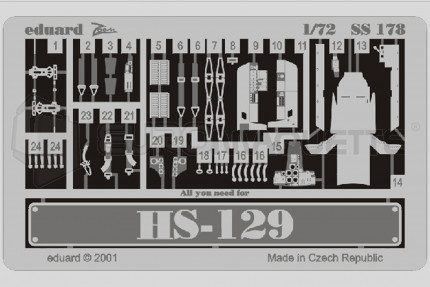 Eduard - Hs-129  (italeri/bilek)