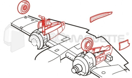 Cmk - Hs-129B undercarriage (Hasegawa/H2000)