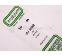 Evergreen - 1/2 Ronds 2,5mm