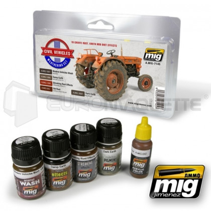 Mig products - Civil vehicules weathering set