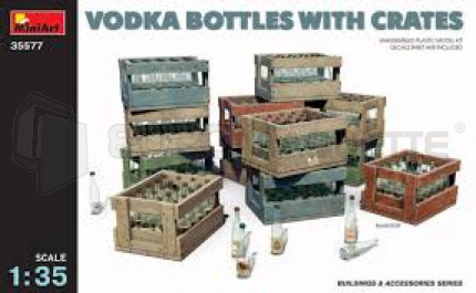 Miniart - Vodka bottles & crates