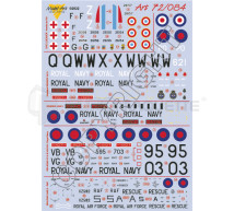 Model art decals - French DHC-2 Beaver & British Seakings