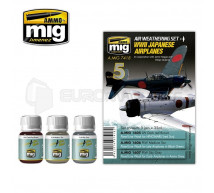 Mig production - Weathering set for japanese airplanes (x3)