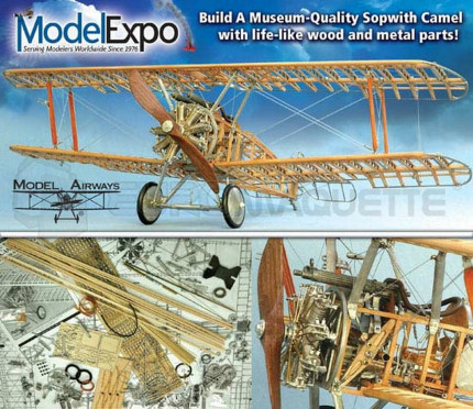 Model arways - Sopwith Camel bois 1/16