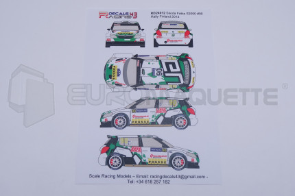Racing decals 43 - Skoda Fabia S2000 Finland 13