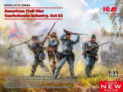 Icm - Confederate Infantry Set 2