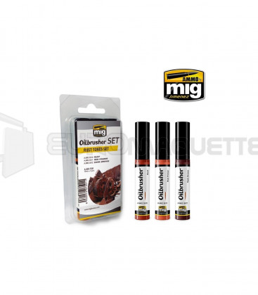 Mig products - Coffret Oilbrusher Rust (x3)