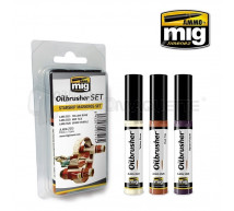 Mig products - Coffret oil brusher starship (x3)