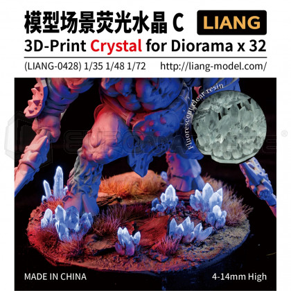 Liang model - Crystal for diorama 4/14mm (x32)