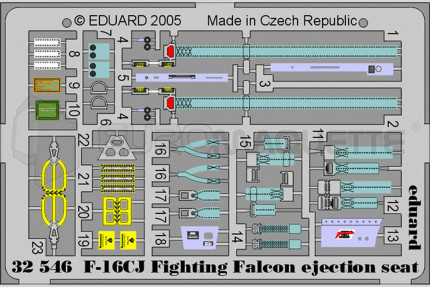 Eduard - Siège detail set  F-16 CJ