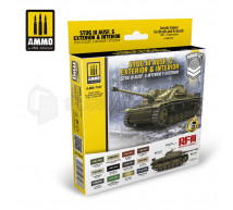 Mig products - Coffret Stug III Ausf G colors (x12)