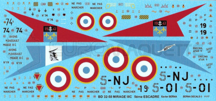 Berna decals - Mirage IIIC 5e Escadre