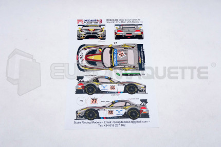 Racing decals 43 - BMW Z4 GT3 Spa  2014