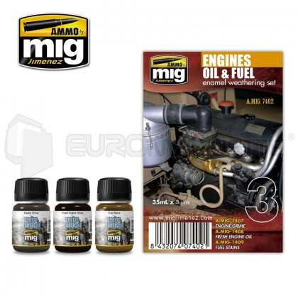 Mig products - Coffret engine oil & fuel (x3)