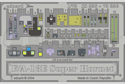 Eduard - F-18 E Super Hornet (haseg.)