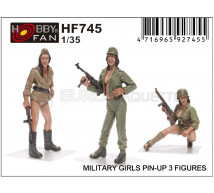 Hobby fan - Military girls pin-up (x3)