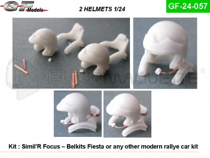 Gf Models - Casques Rallye & Hans