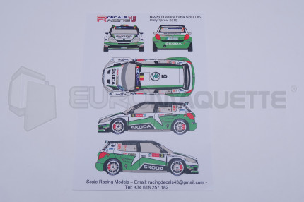 Racing decals 43 - Skoda Fabia S2000 N°5 Ypres 2013