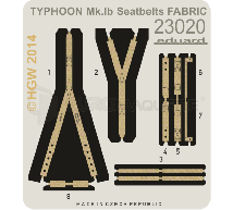 Eduard - Typhoon Mk Ib harnais (Airfix)