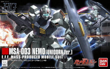 Bandai - HG MSA-003 Nemo Unicorn Vers (0175331)