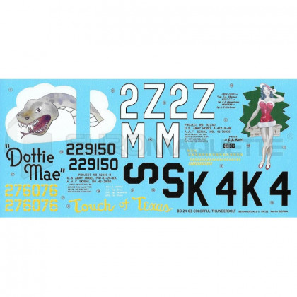 Berna decals - Colorful P-47 Thunderbolts