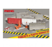 Meng - Concrete & plastic barrier set