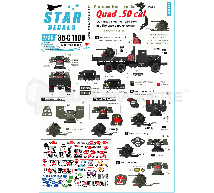 Star decals - Vietnam Gun trucks & Quad 50Cal