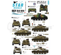 Star decals - AMX 30B & B2 Brenus