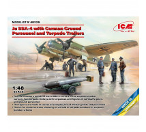 Icm - Ju-88 A-4 & Torpedo trailer and ground crew