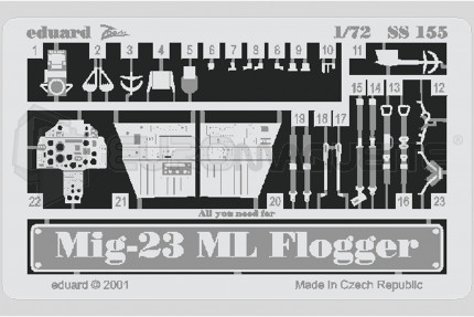 Eduard - Mig 23 ML Flogger (italeri/bilek)