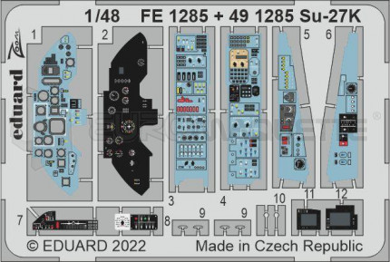 Eduard - Su-27K cockpit (Minibase)