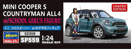 Hasegawa - Mini Cooper Countryman All4 & Figure